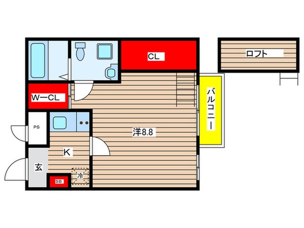 テルスドゥガイアの物件間取画像